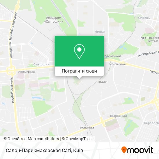 Карта Салон-Парикмахерская Саті
