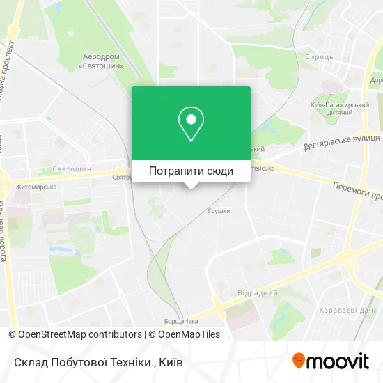 Карта Склад Побутової Техніки.