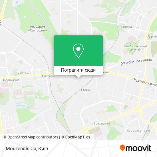 Карта Mouzendis.Ua