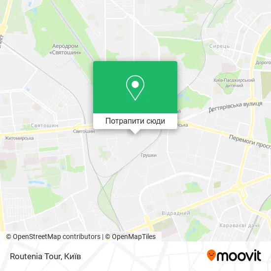 Карта Routenia Tour