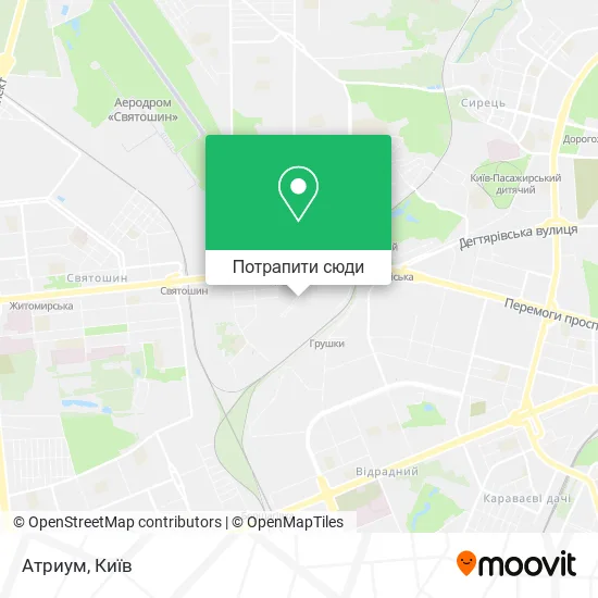 Карта Атриум