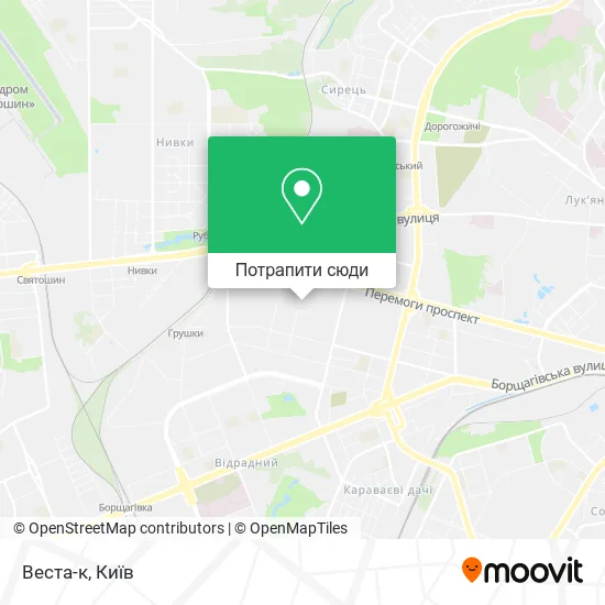 Карта Веста-к