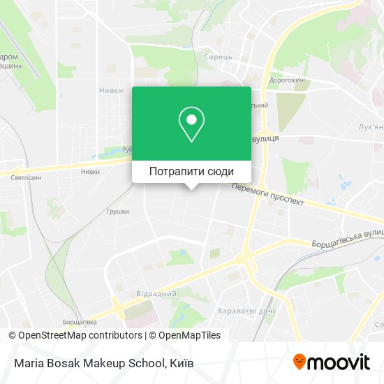 Карта Maria Bosak Makeup School
