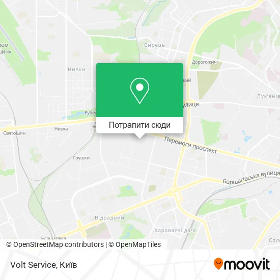 Карта Volt Service