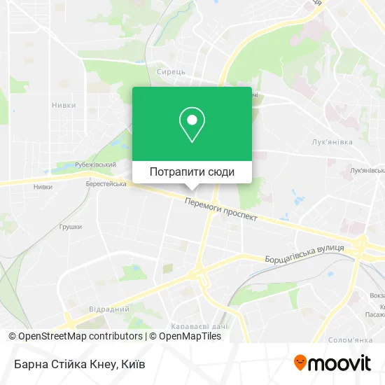 Карта Барна Стійка Кнеу