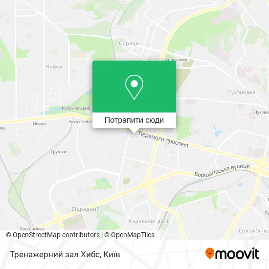 Карта Тренажерний зал Хибс