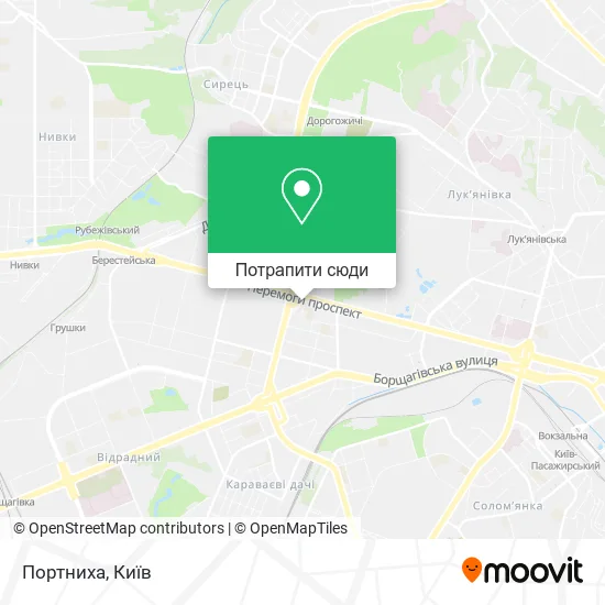 Карта Портниха
