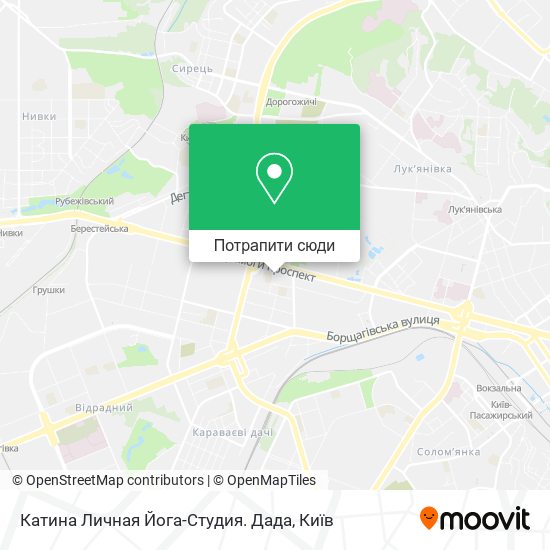 Карта Катина Личная Йога-Студия. Дада
