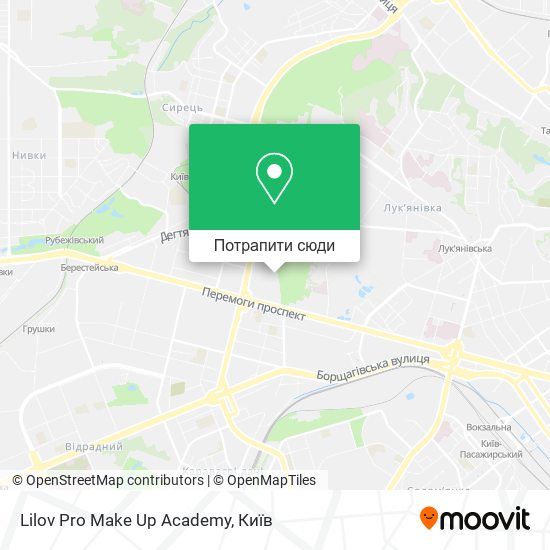 Карта Lilov Pro Make Up Academy