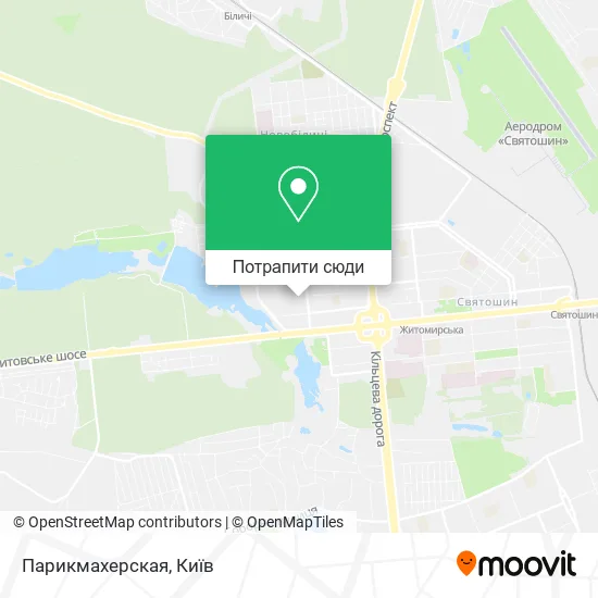 Карта Парикмахерская