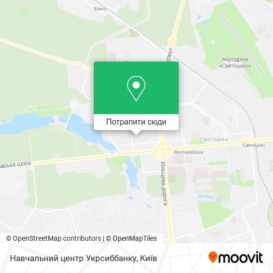 Карта Навчальний центр Укрсиббанку