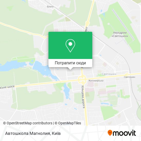 Карта Автошкола Магнолия