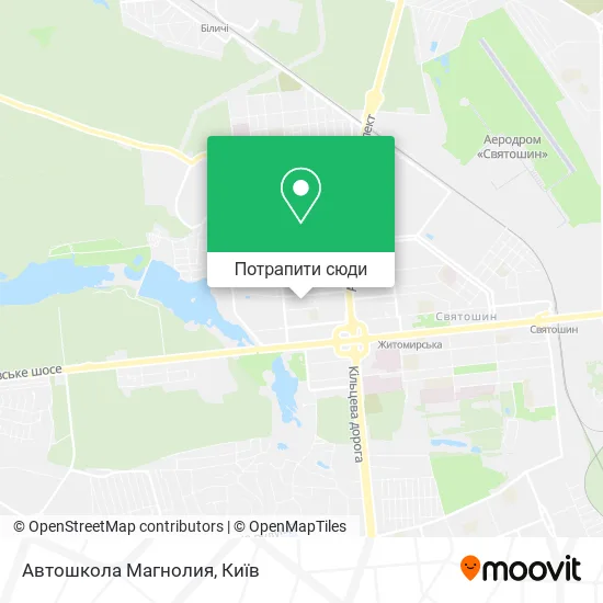 Карта Автошкола Магнолия