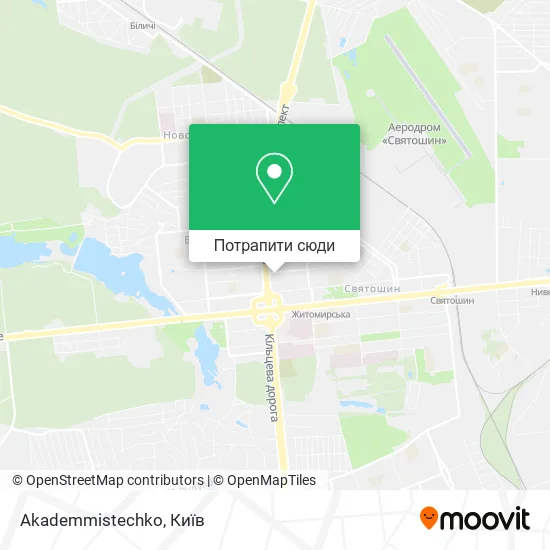 Карта Akademmistechko
