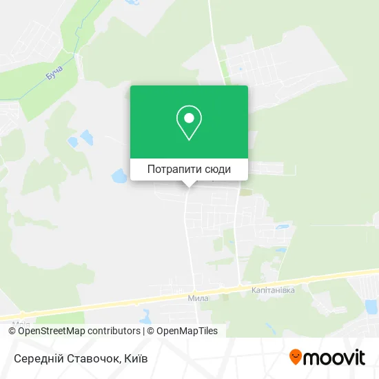Карта Середній Ставочок