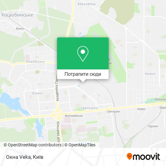 Карта Окна Veka
