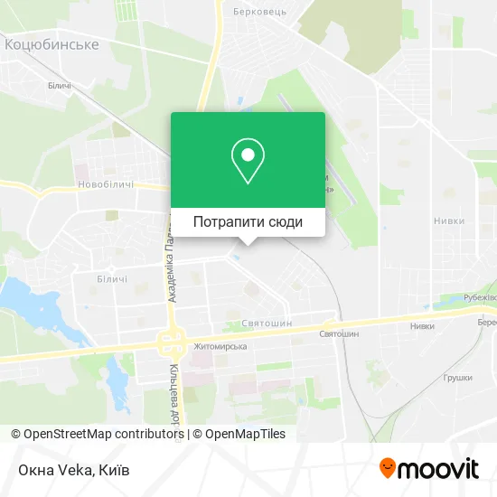 Карта Окна Veka