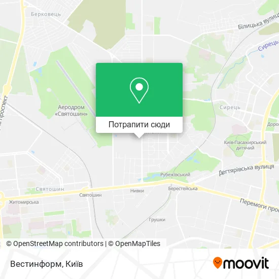 Карта Вестинформ