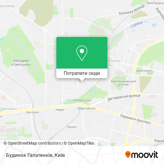 Карта Будинок Галатенків