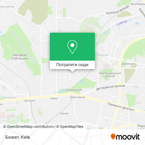 Карта Бювет