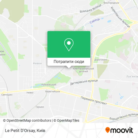 Карта Le Petit D'Orsay