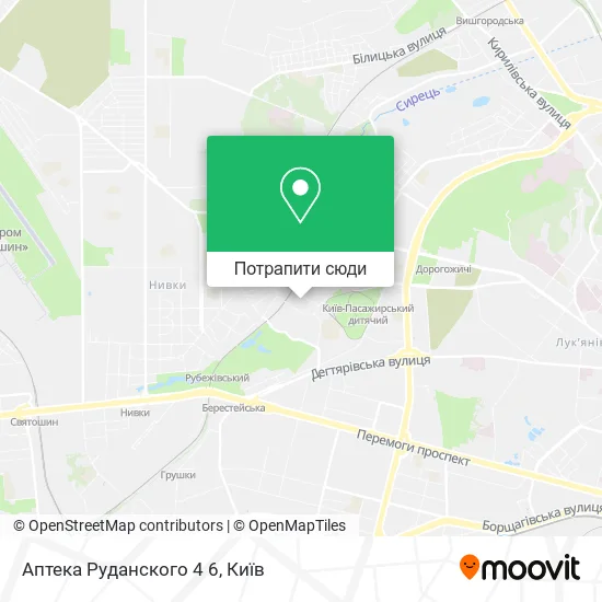 Карта Аптека Руданского 4 6