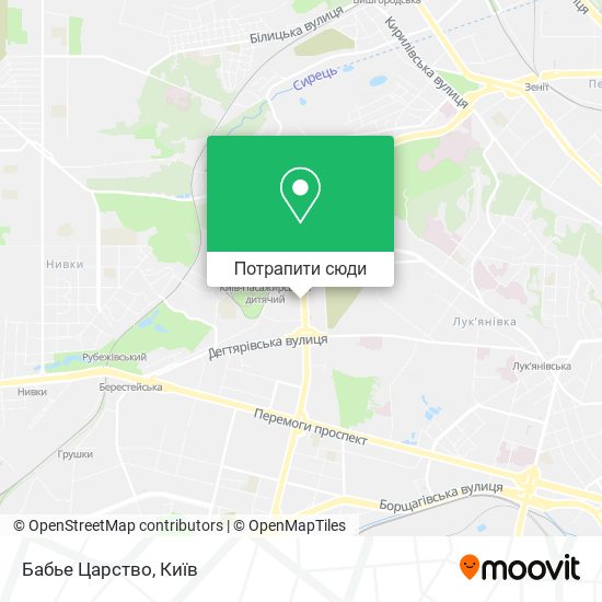 Карта Бабье Царство