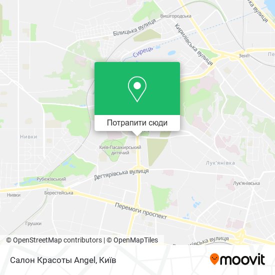 Карта Салон Красоты Angel