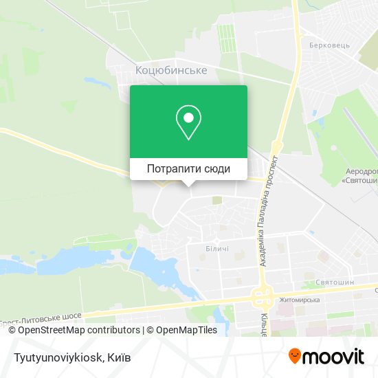 Карта Tyutyunoviykiosk