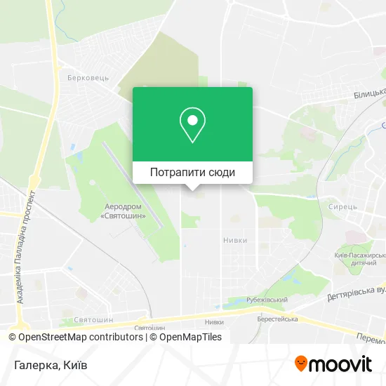 Карта Галерка