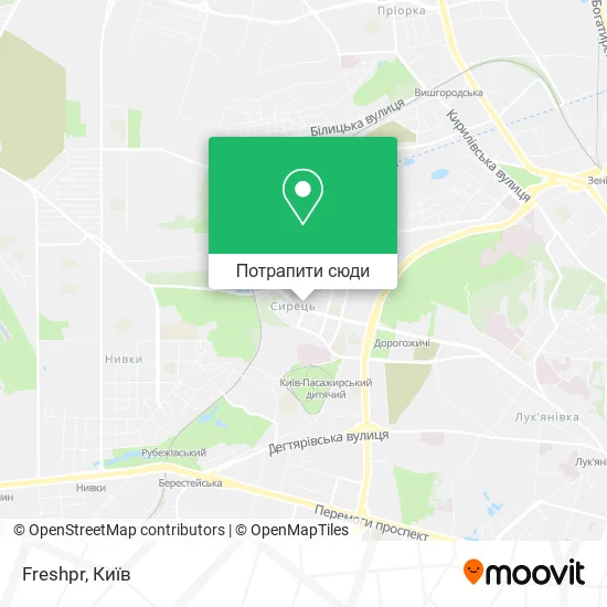 Карта Freshpr