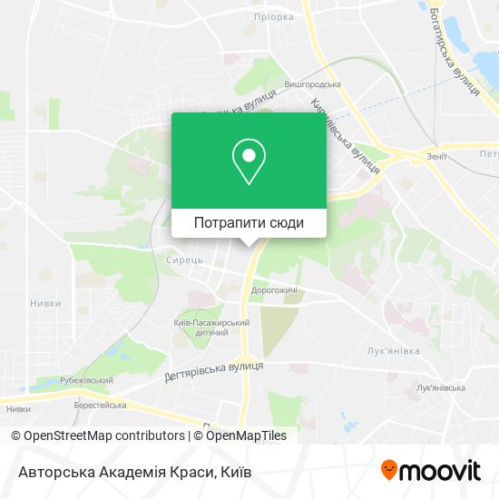 Карта Авторська Академія Краси
