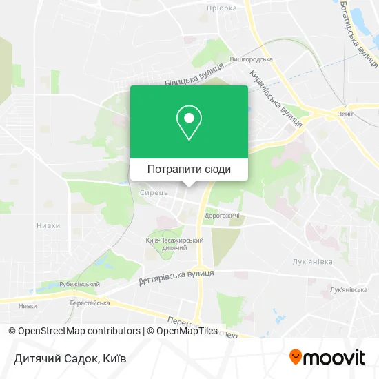 Карта Дитячий Садок