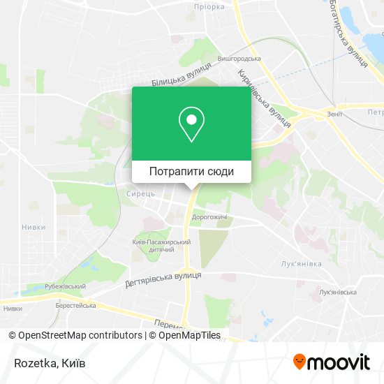 Карта Rozetka