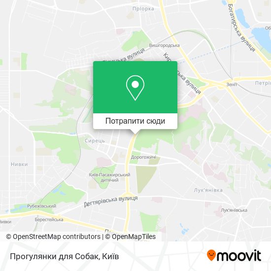 Карта Прогулянки для Собак