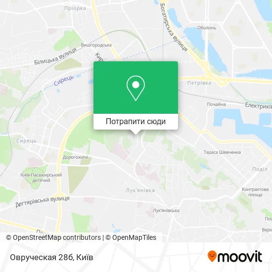 Карта Овруческая 28б