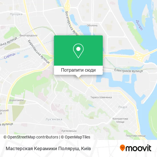 Карта Мастерская Керамики Поляруш