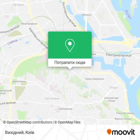 Карта Вихідний