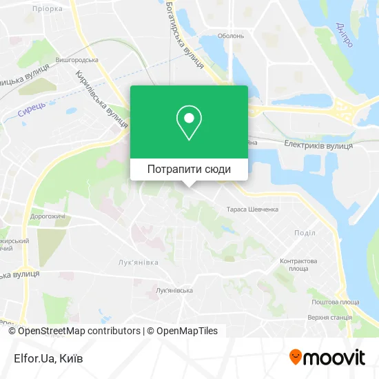 Карта Elfor.Ua