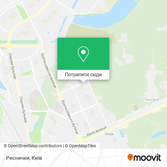 Карта Реснички