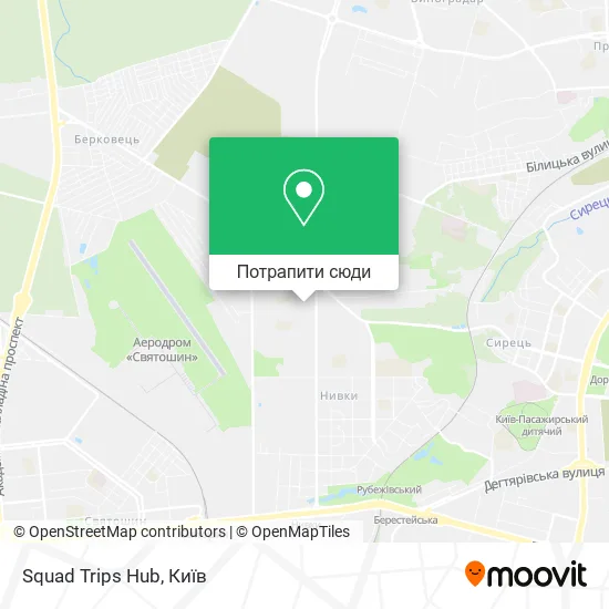 Карта Squad Trips Hub