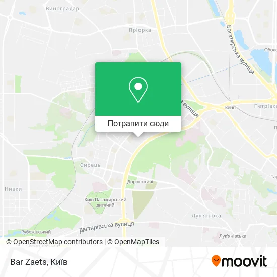 Карта Bar Zaets