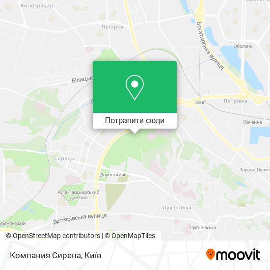 Карта Компания Сирена