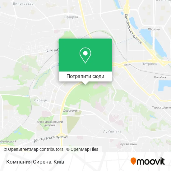 Карта Компания Сирена