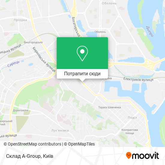 Карта Склад A-Group