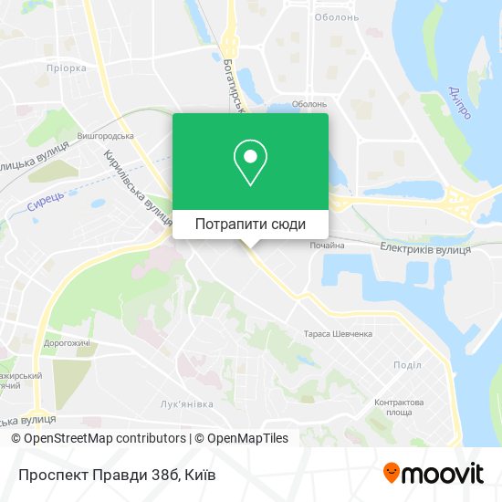 Карта Проспект Правди 38б