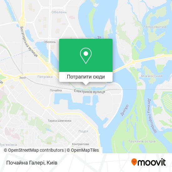 Карта Почайна Галері