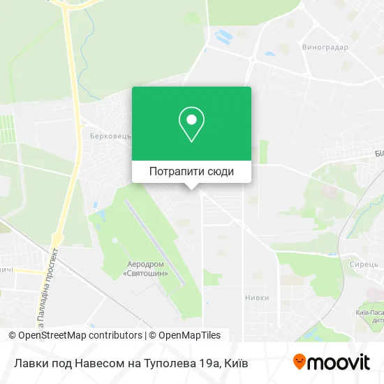 Карта Лавки под Навесом на Туполева 19а