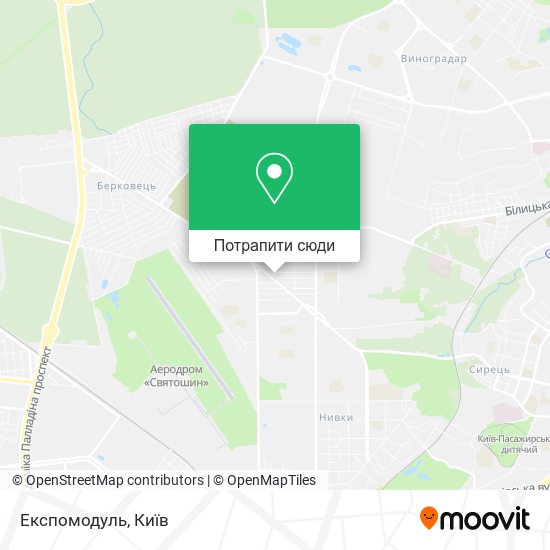 Карта Експомодуль