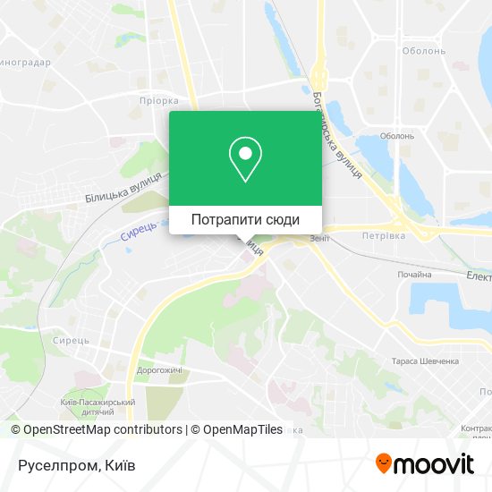 Карта Руселпром